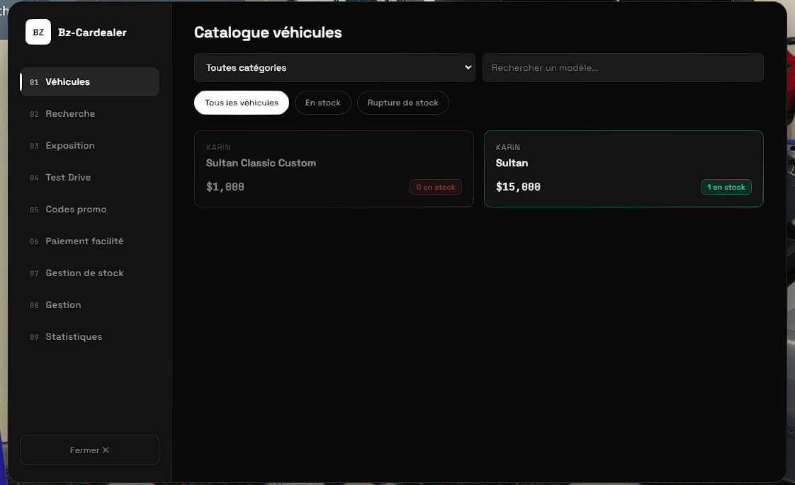bz-cardealer screenshot